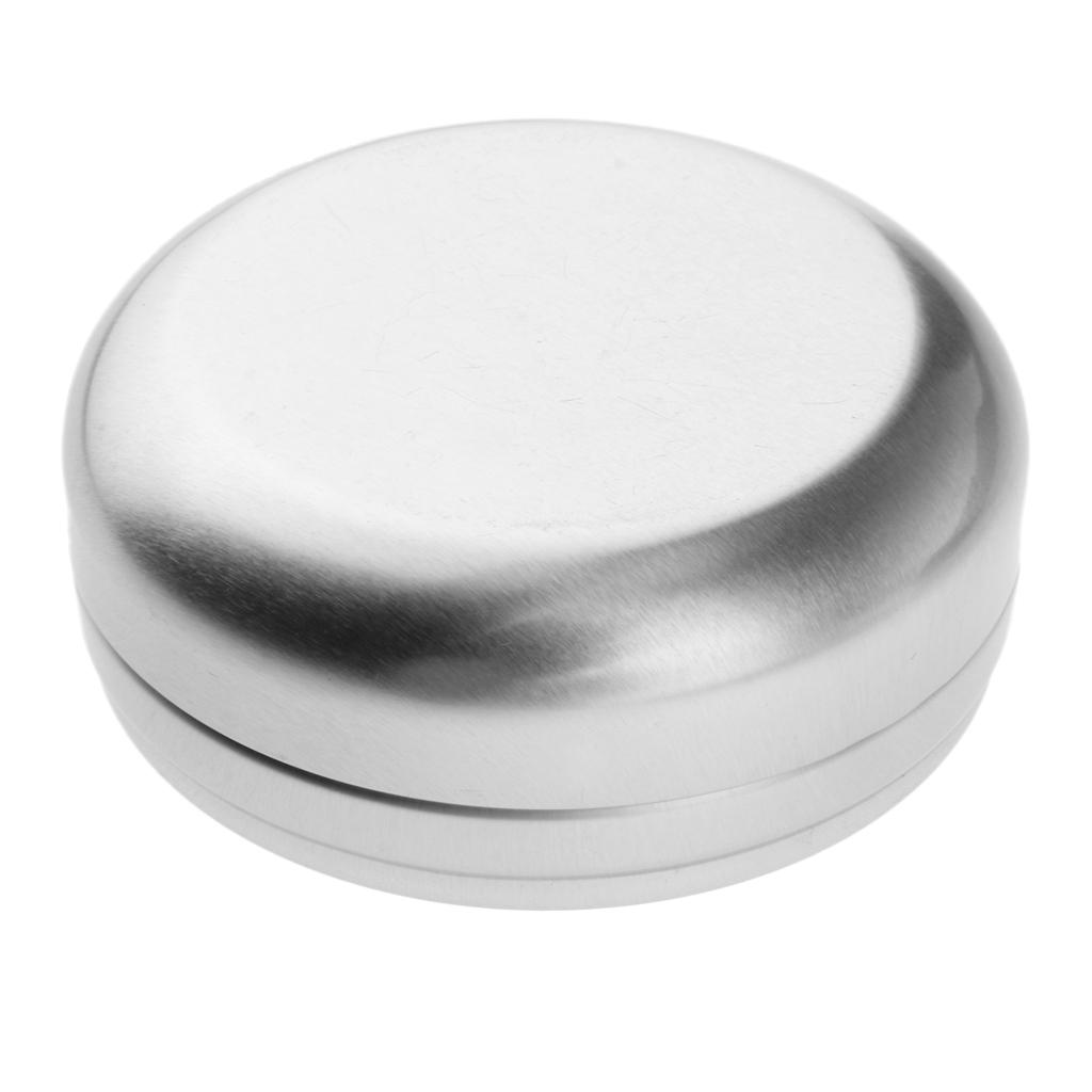 10x Smooth Round Cosmetics Lotion Cream Solid Perfume Jars Pot Case w/ Screw Cap
