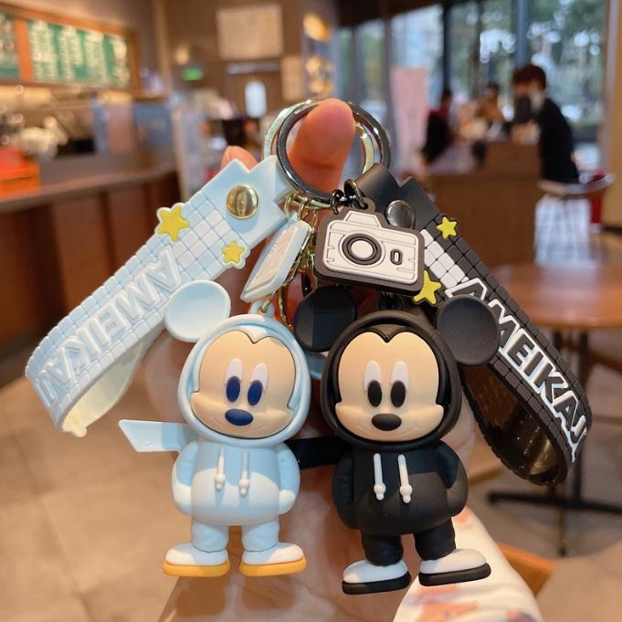 Mô hình Móc khóa hoạt hình Disney chuột Mickey - chìa ô tô xe máy quà lưu niệm