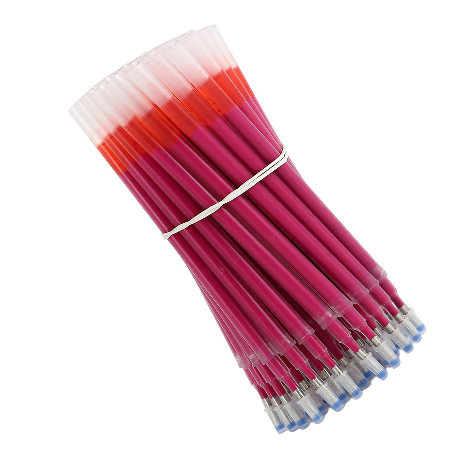 50pcs Fabric Marker Pen Refill Heat Erasable Fabric Marking Pens Auto Vanishing Pen for Tailors Sewing and Quilting Dressmaking