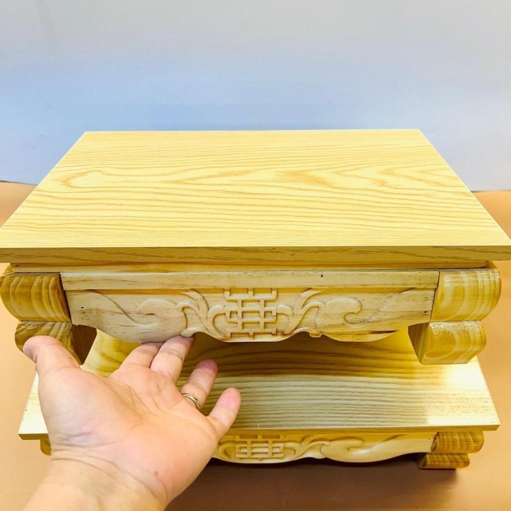 Bàn ô sin kê đồ lễ trước ban thần tài RỒNG VIỆT, bàn osin mini kê đồ thờ, chất liệu gỗ