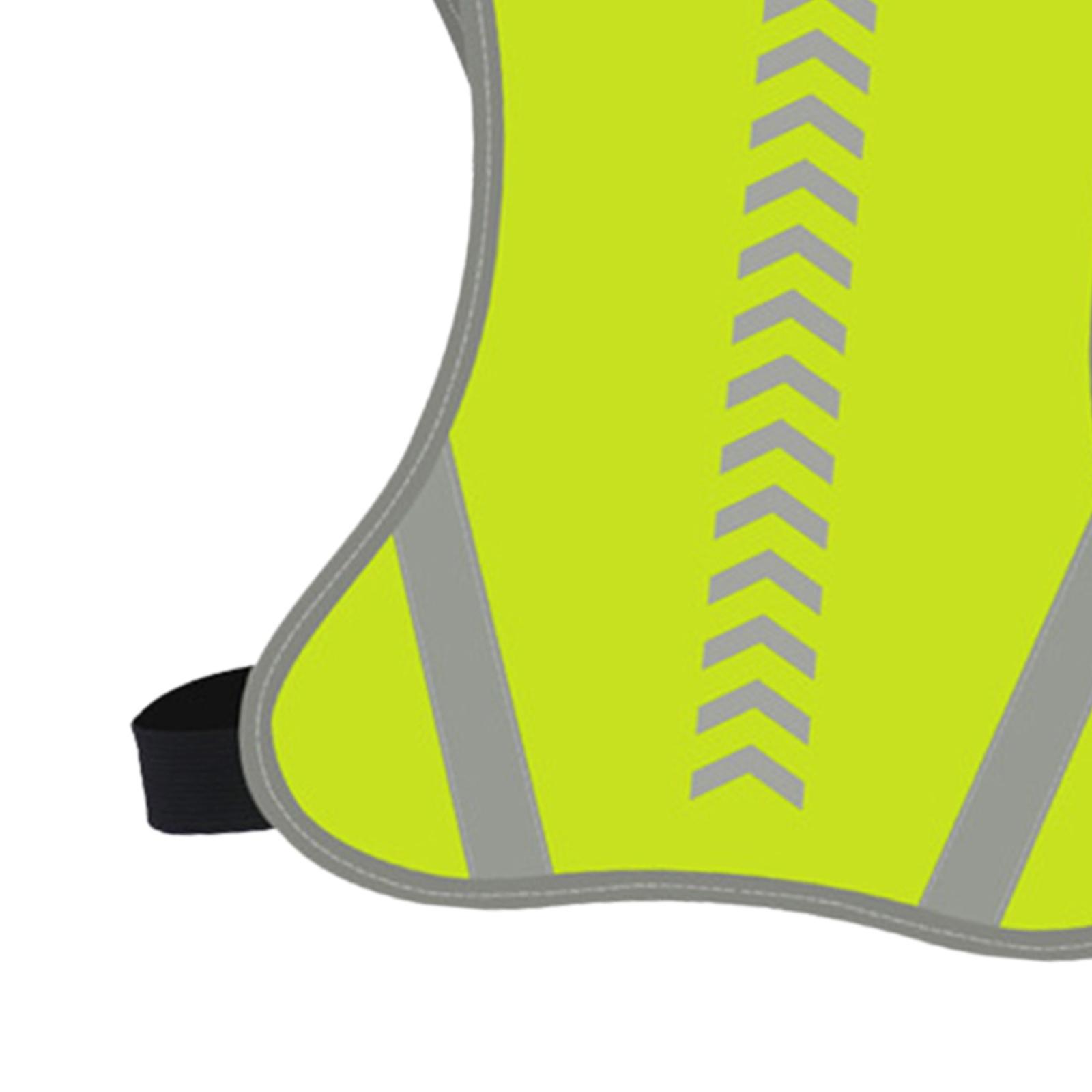 Reflective Night Running Vest, Lightweight Safety Vest with 360° High Visibility for Running, Jogging, Cycling, Hiking, Walking, Yellow