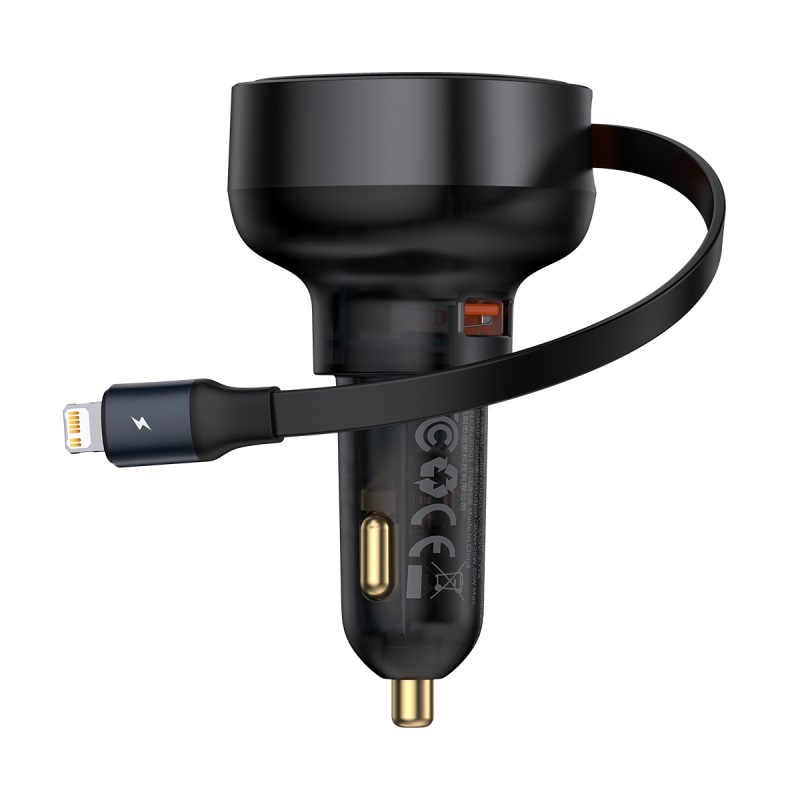 Tẩu Sạc Nhanh Ô Tô Kèm Cáp Enjoyment Pro Car Charger 60W (Hàng chính hãng)