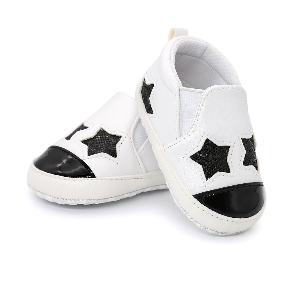 Baby Infant Baby Cute Stars Shoes Girl Soft Sole Sneaker Crib Shoes 0-18months