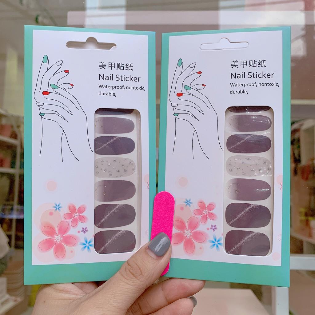 Dán móng tay nail sticker chống thấm nước bền chắc