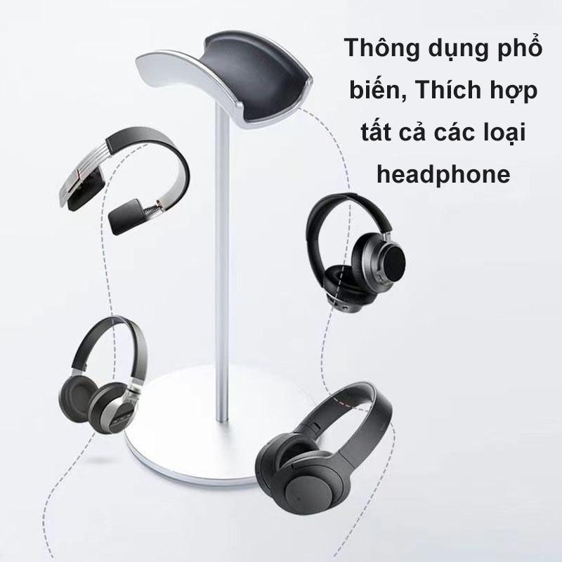 Giá Treo Tai Nghe Thân Bằng Hợp Kim Nhôm Chắc Chắn Cao Cấp, Giá Đỡ Chống Xước Chống Trượt Và Bảo Vệ Tai Nghe Tốt