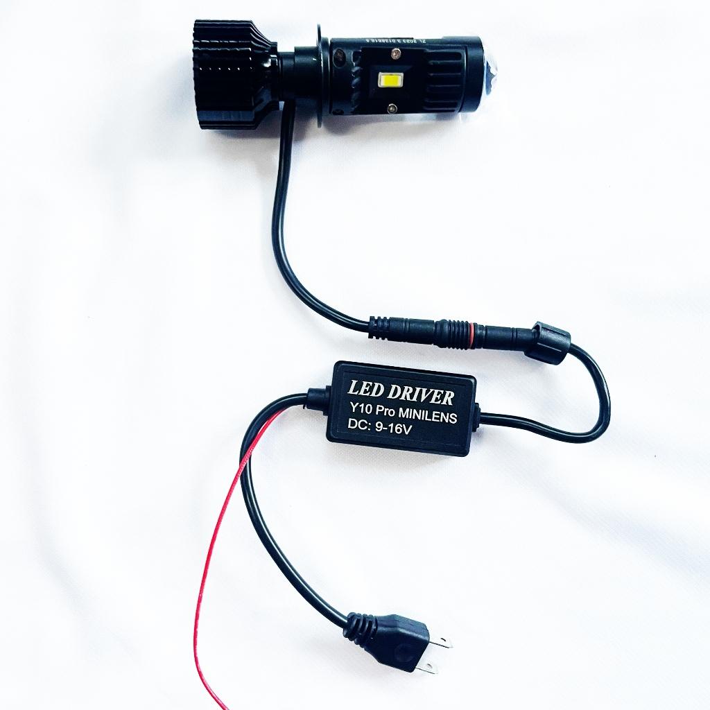 Bóng đèn led Bi cầu led Mini chân H4, H7, H11  Y10 Bản Nâng Cấp Hiệu Suất Cắt Sáng Chống Chói