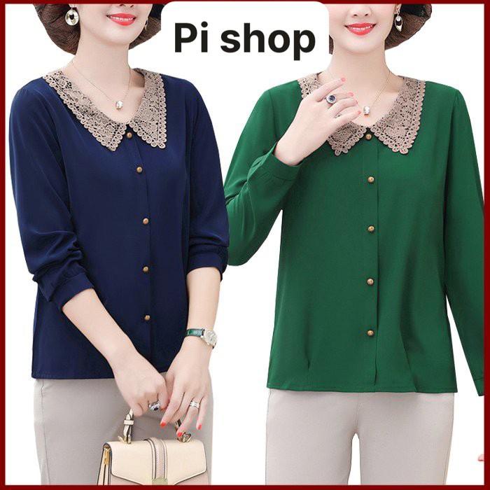 ÁO SƠ MI TRUNG NIÊN CÁCH ĐIỆU CHO MẸ VÀ BÀ, CÓ SIZE LỚN CHO NGƯỜI MẬP