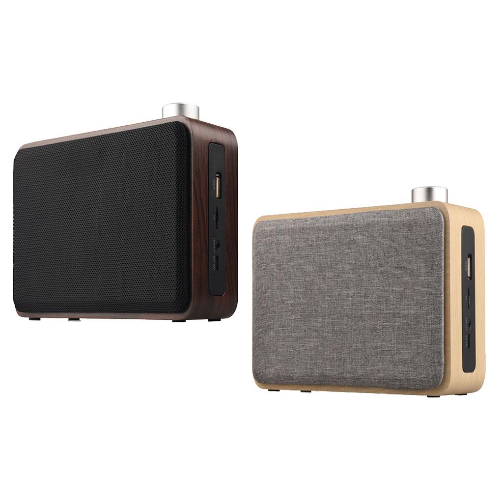 Rechargeable Wireless Wooden Bluetooth Speaker Mini Portable Stereo Speaker