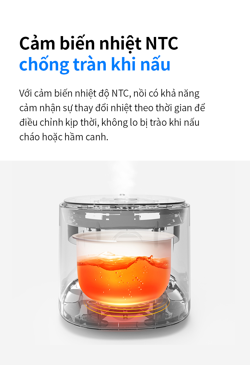 Nồi cơm điện LocknLock 1.2L Bianco EJR384IVY, Hàng chính hãng, đa chế độ nấu, bảng điều khiển cảm ứng - JoyMall
