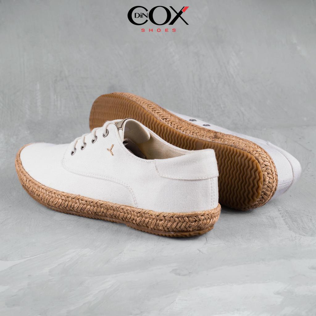 Giày Sneaker Vải Canvas Nam DINCOX E11 Sang Trọng Lịch Thiệp Natural