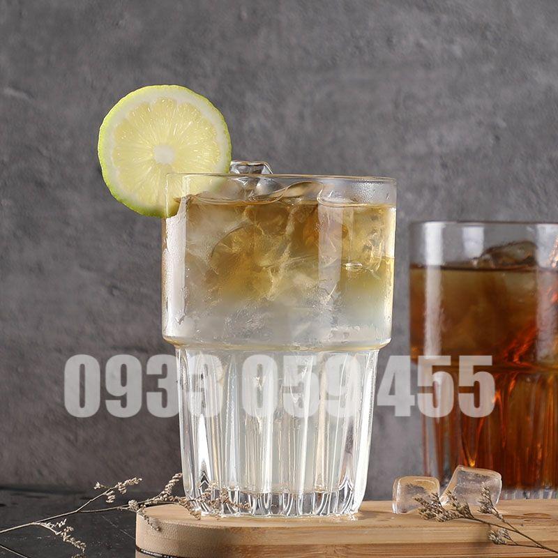 Ly cốc uống sinh tố thủy tinh, ly cà phê 2 tầng cao cấp whisky glass