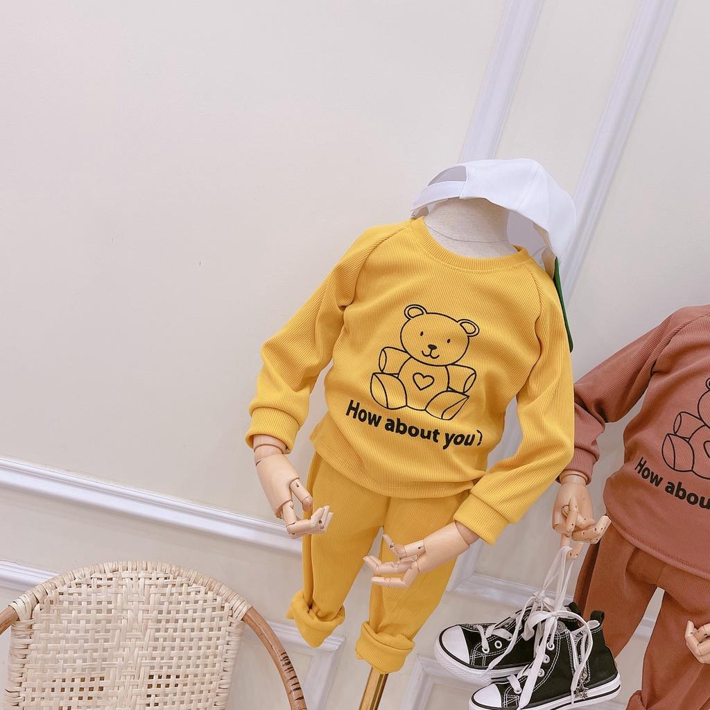Bộ quần áo len tăm bé trai bé gái