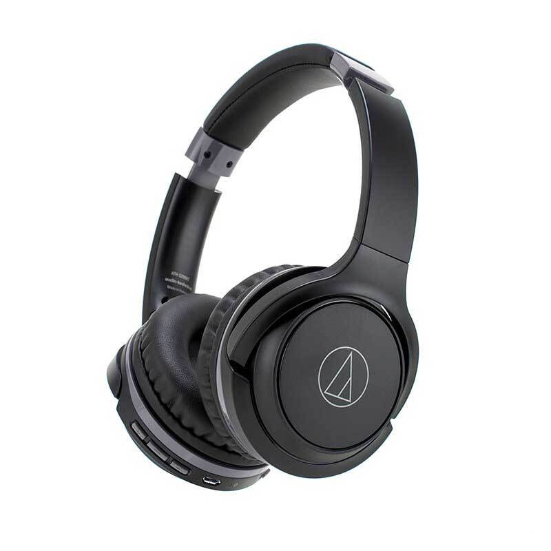 Audio Technica ATH-S200BT - Tai Nghe Bluetooth 4.1, Màng Loa Lớn, Tích Hợp Micro, Điều Chỉnh Âm Lượng, Thời Gian Sử Dụng 40 Giờ - Hàng Chính Hãng