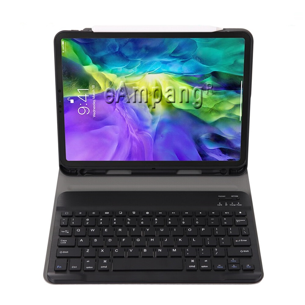 Bao Da Kèm Bàn Phím Bluetooth Cho iPad Gen 10 / iPad 10.9 2022/ iPad 10 Smart Keyboard Thông Minh, Lưng Dẻo chống sốc, có ngăn đựng bút- Hàng nhập khẩu