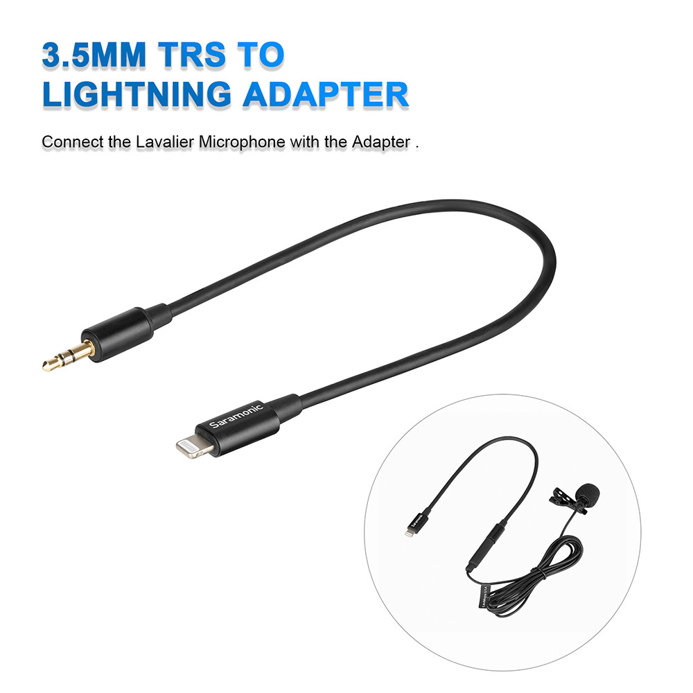 Hình ảnh Saramonic Lavmicro U1A - Micro Cài Áo Giắc Lightning Cho IPhone, IPad, Chuẩn MFi, Tiếng Trong Và Rõ - Hàng chính hãng