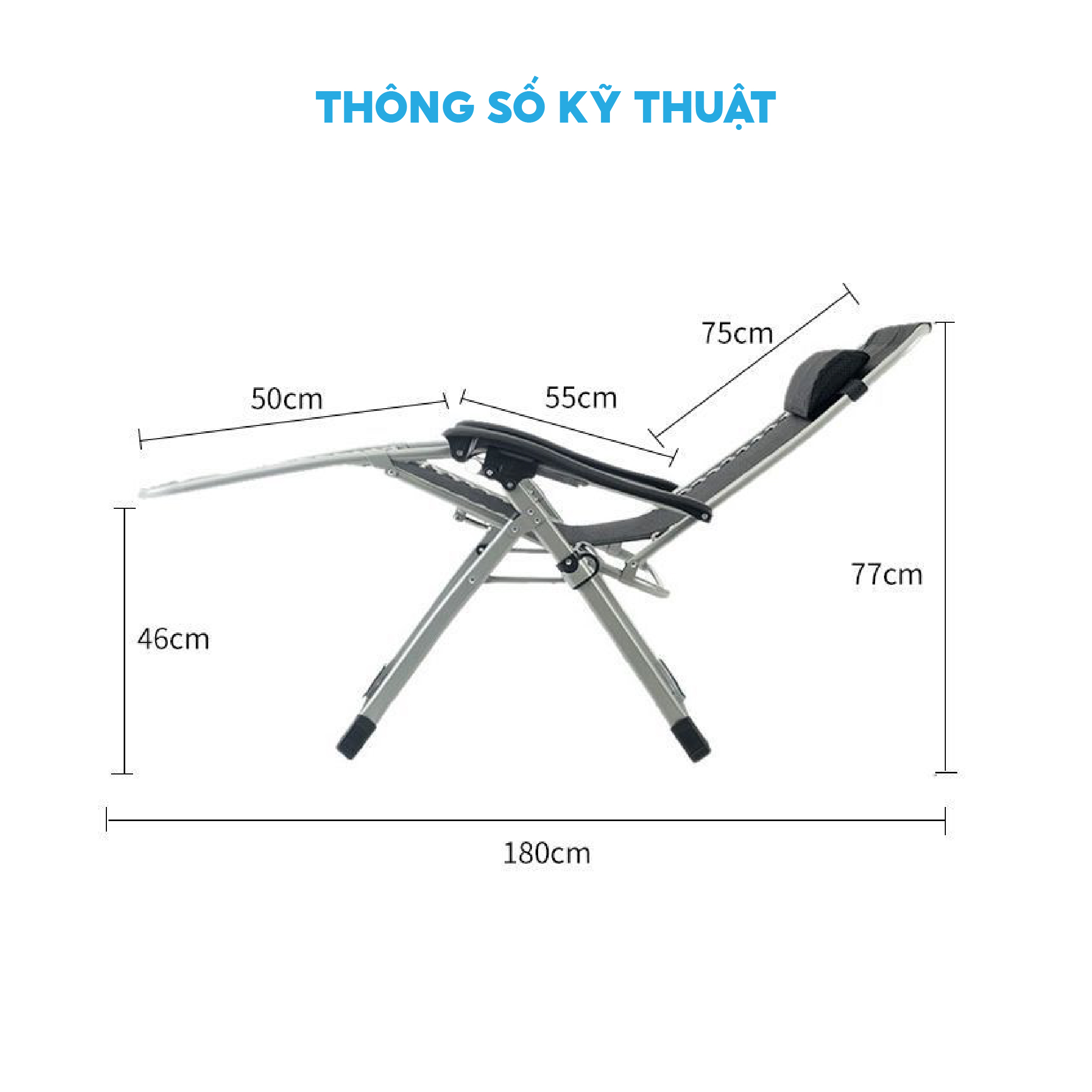 Ghế Gấp Văn Phòng Nghỉ Trưa Takara TG-11 Khung Inox Kèm Khay Đựng Cốc, Ghế Ngủ Văn Phòng Xếp Gọn Siêu Tiện Ích