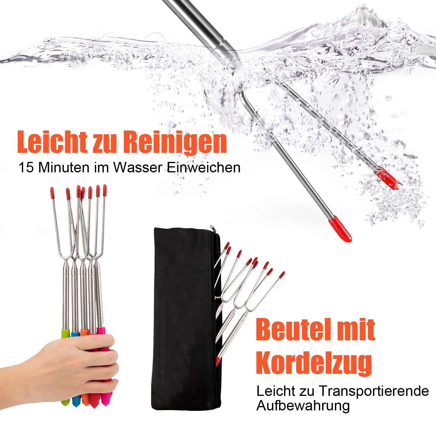 Nướng xiên 8 miếng, xiên có thể mở rộng 22.5cm-68cm xiên BBQ BBQ BBQ BBQ BBQ BBQ Skewers, lý tưởng để cắm trại, tiệc vườn, tiệc nướng, v.v.