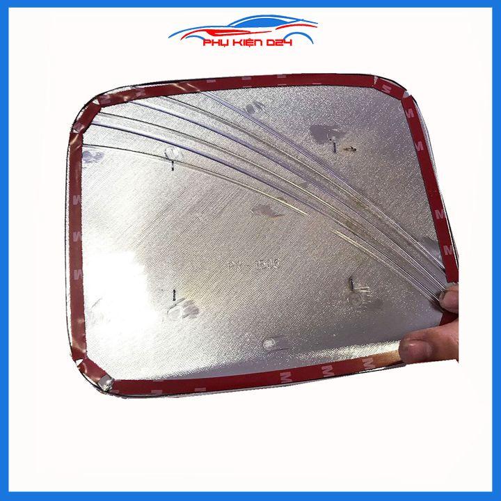 Ốp nắp bình xăng Mitsubishi Pajero Sport mạ crom chống trầy trang trí ô tô