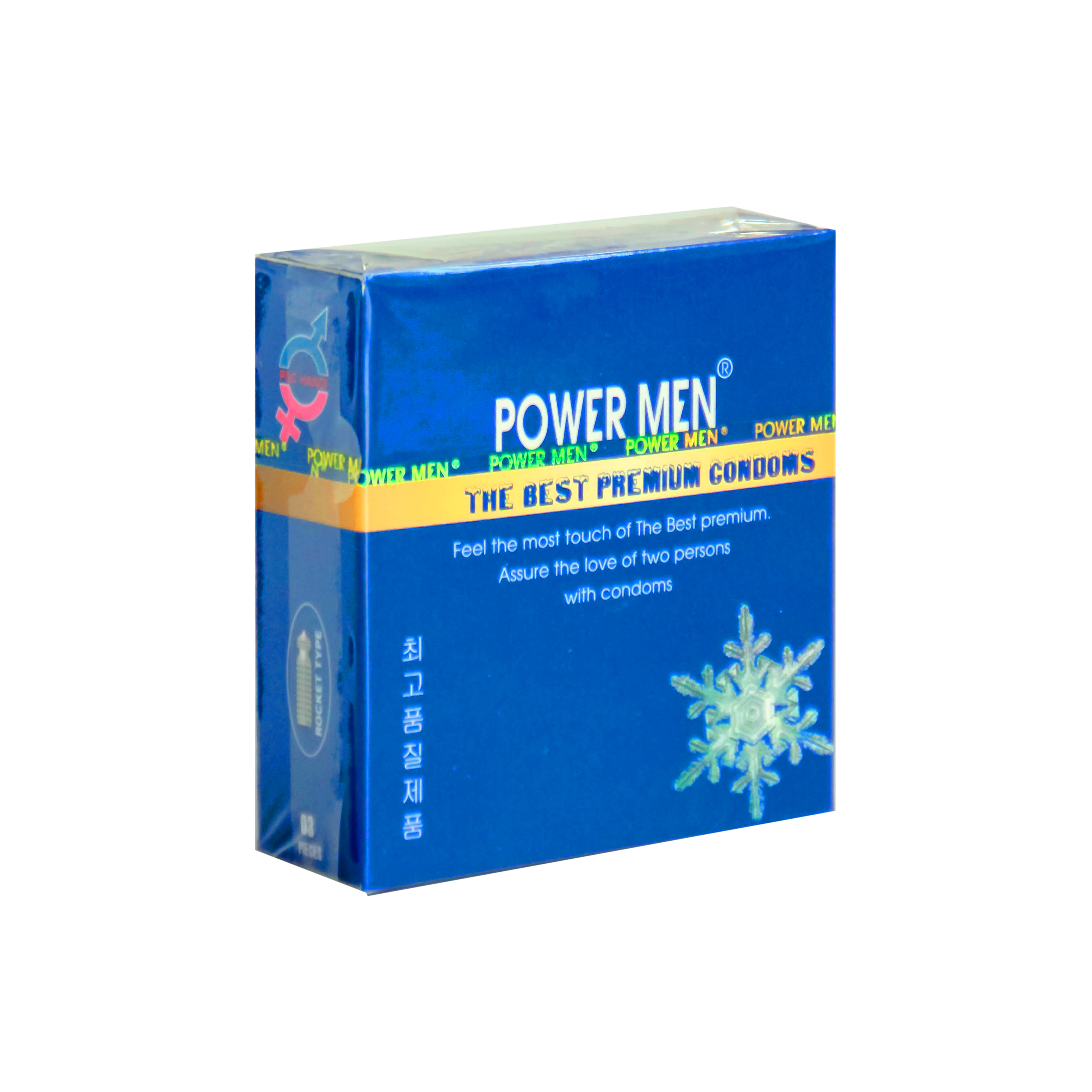 Bao cao su Powermen Tăng Khoái cảm và Hưng phấn Hộp 3 BCS