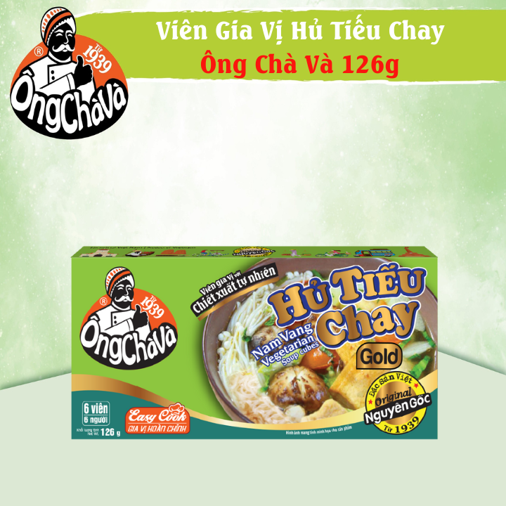 Viên Gia Vị Hủ Tiếu Chay Ông Chà Và Gold 126gr