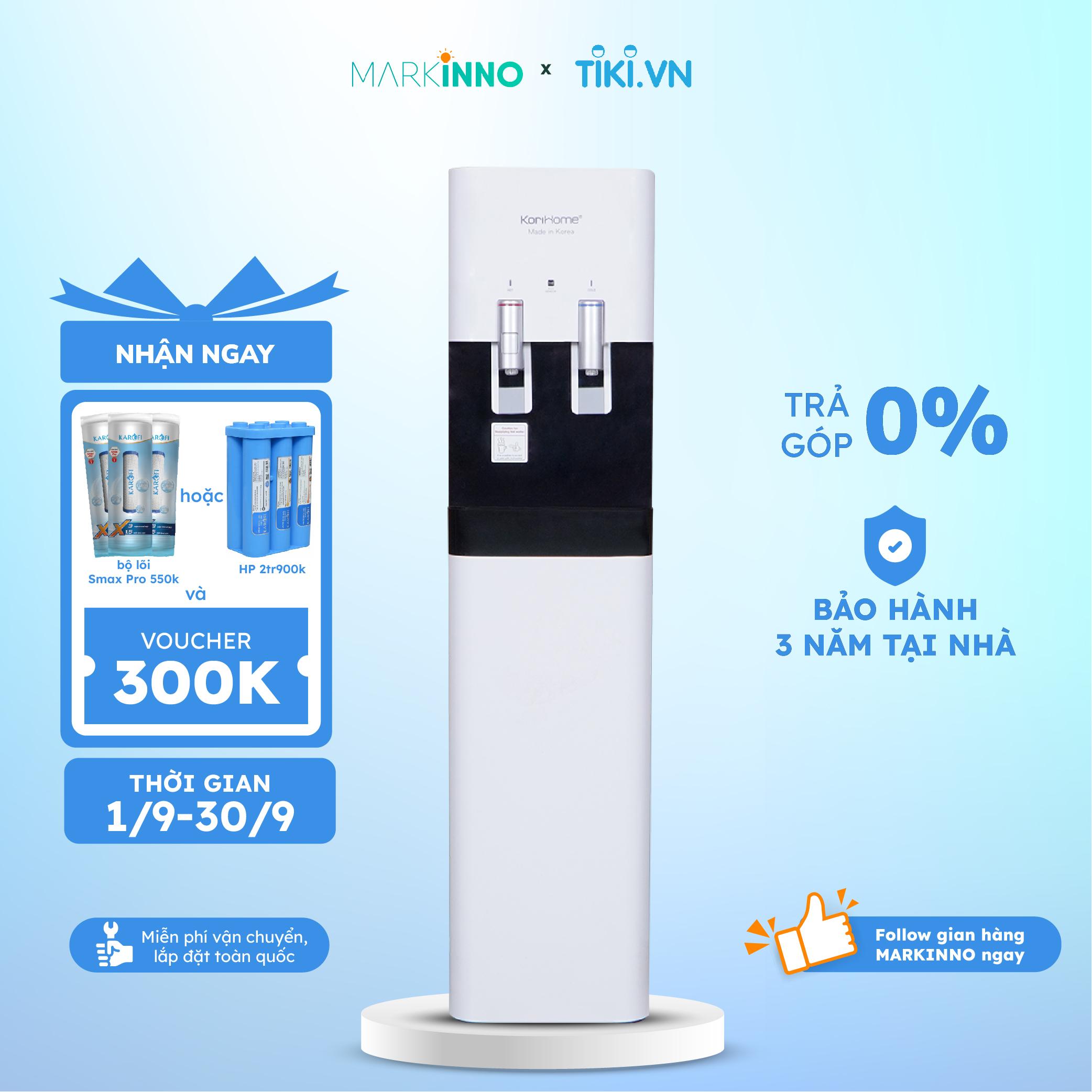 Máy lọc và làm nóng lạnh nước KORIHOME WPK-908 Hàn Quốc công nghệ eco tiết kiệm điện năng hàng chính hãng