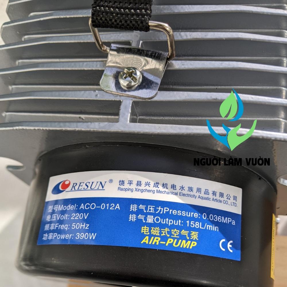 Máy thổi oxy, máy sục oxy hồ cá công suất lớn 390w - 22 đầu chia khí RESUN