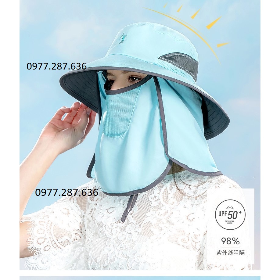 Mũ golf chống nắng Nam Nữ kèm khẩu trang thoáng khí MG003