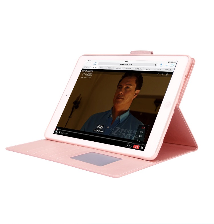 Bao da dành cho Samsung Galaxy Tab A7 10.4 T500/T505 dạng ví có ngăn đựng thẻ, đựng tiền, quai gập - Hàng chính hãng HanMan