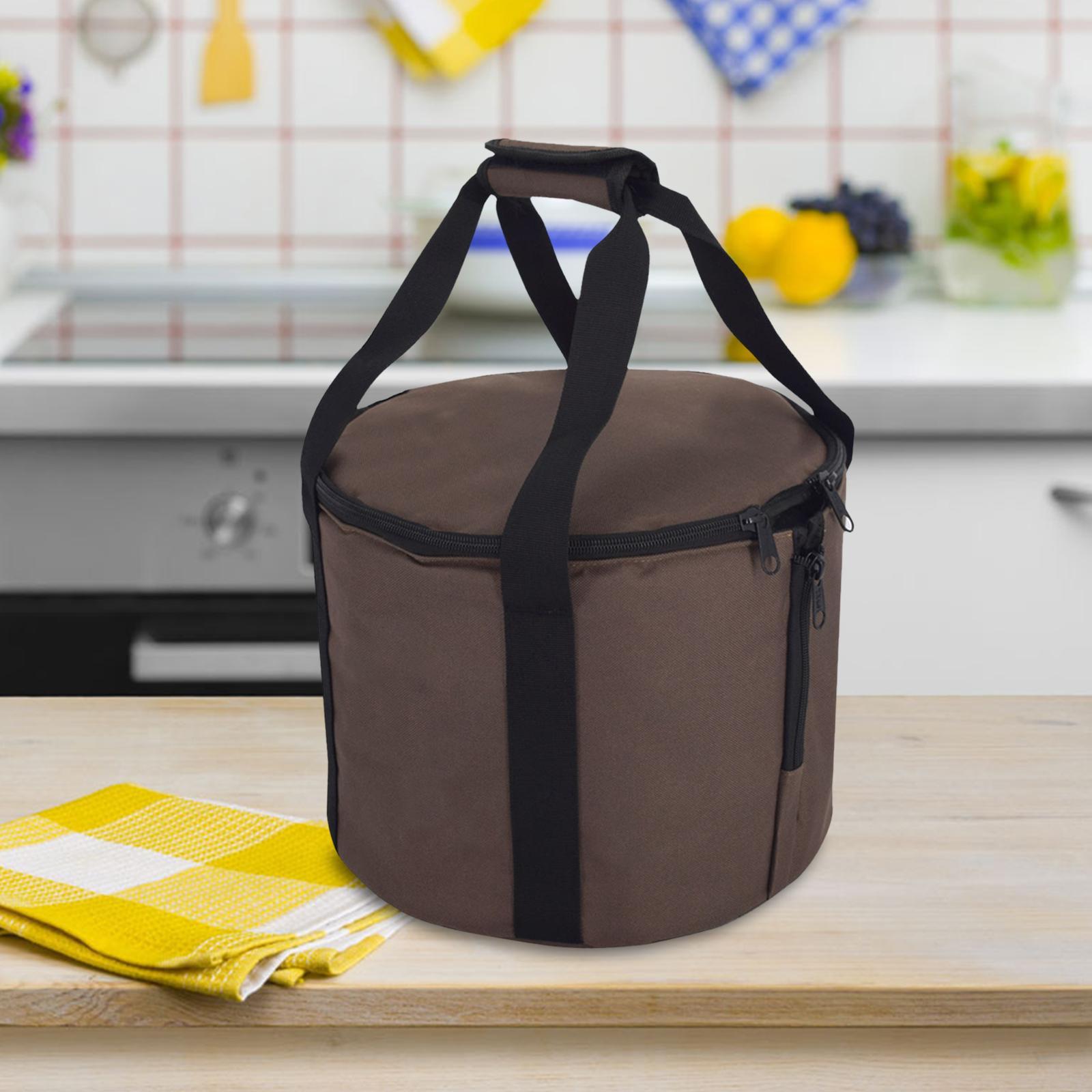 Slow Cooker Bag Soup Pot Storage Handbag Travel Carrier Kitchen Pot Organizer for Camping