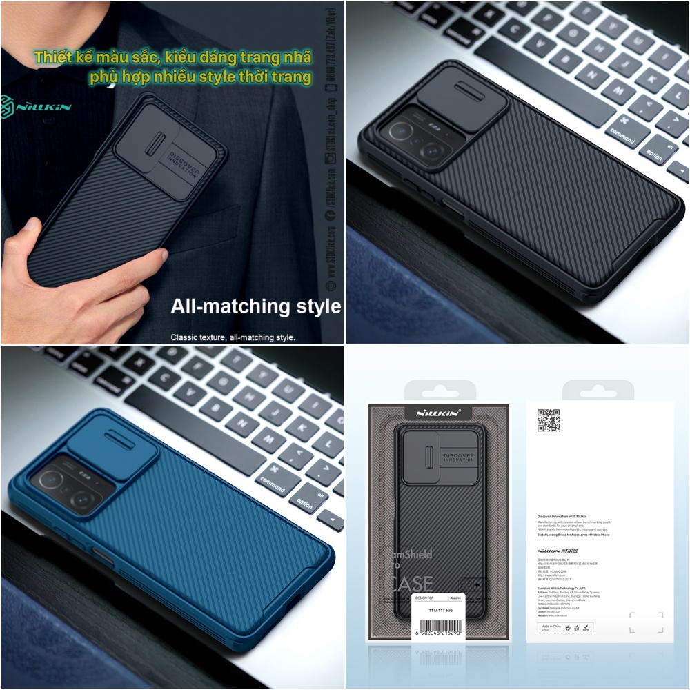 ỐP LƯNG DÀNH CHO ĐIỆN THOẠI XIAOMI 11T - 11T PRO NILLKIN CAMSHIELD PRO BẢO VỆ CAMERA