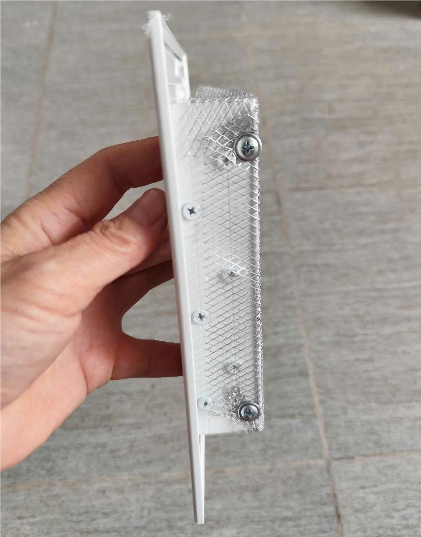 cửa gió louver nan Z 200x200 kèm lưới chắn côn trùng lắp thông gió tránh hắt mưa