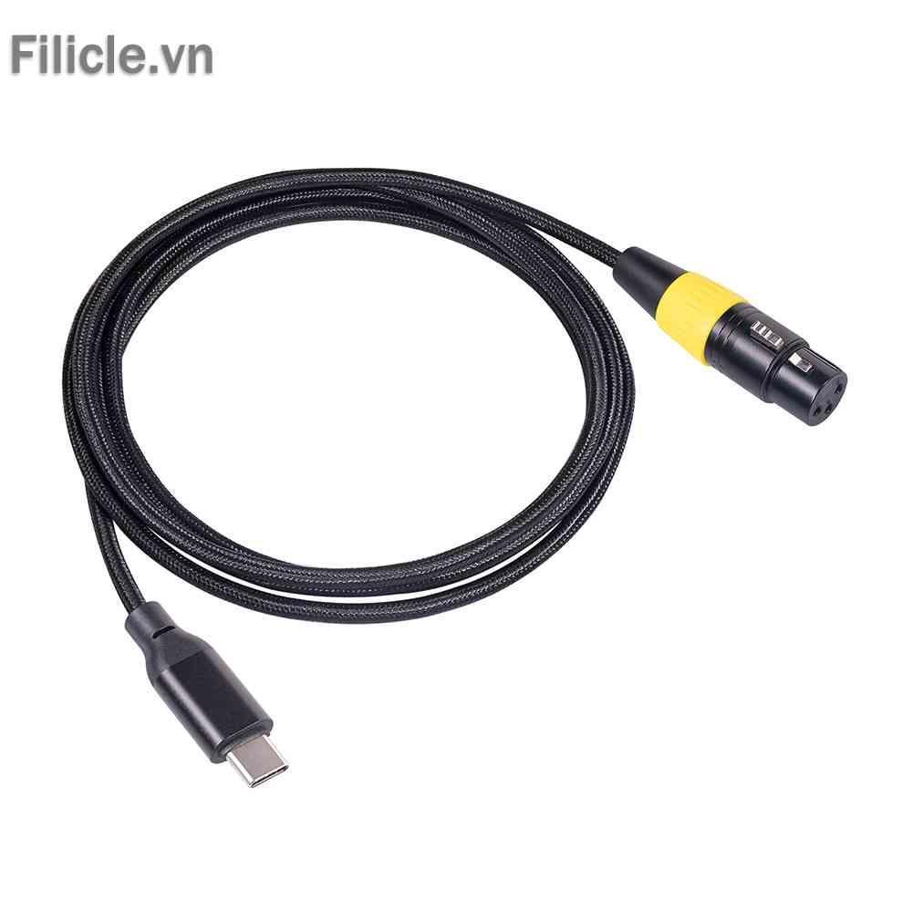 Cáp ChuyểN ĐổI Âm Thanh Micro LoạI C USB 2.0 Sang XLR 3 Pin