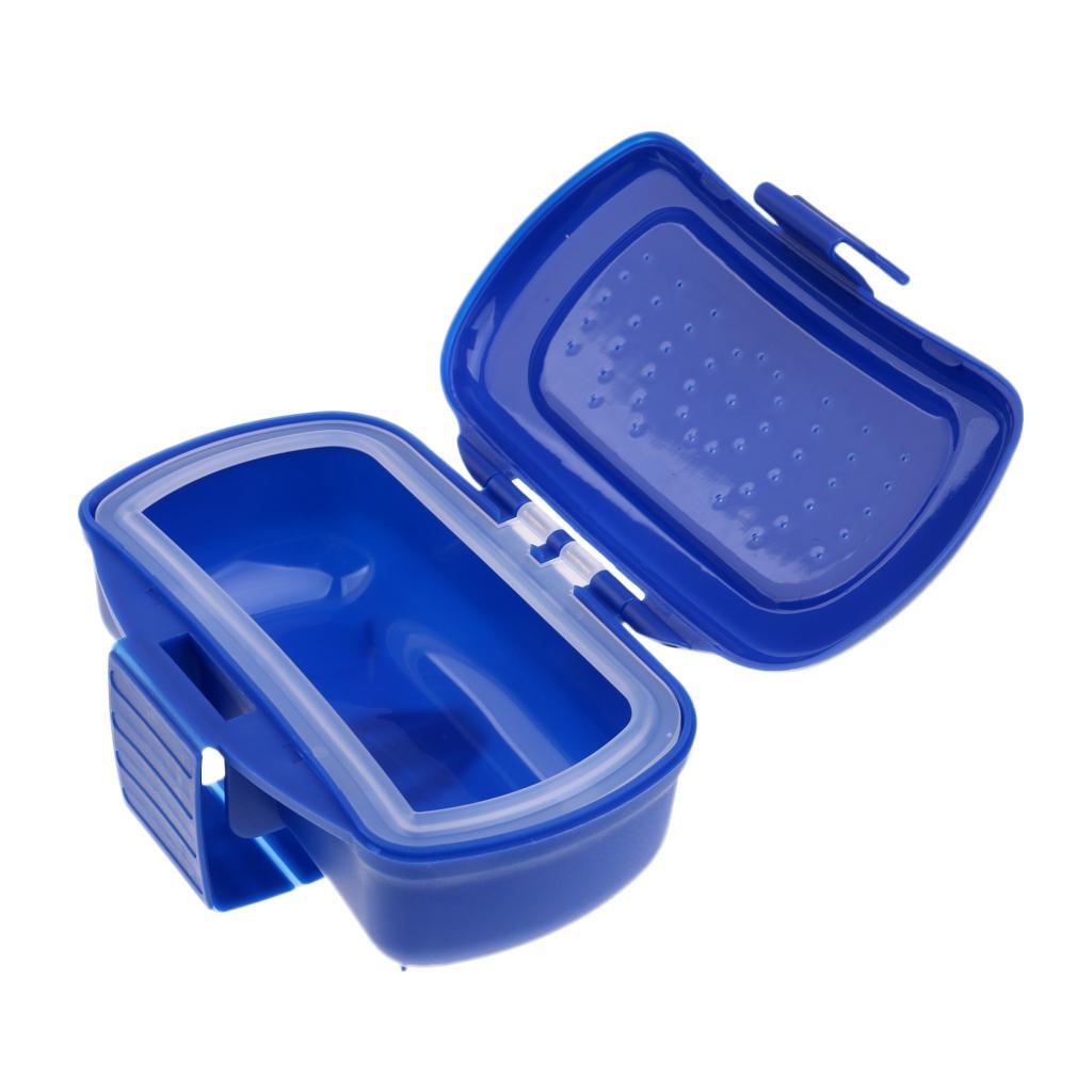 New Design Portable Earthworm Worm Bait Lure Flies Fishing Tackle Box Plastic Waist Storage Box