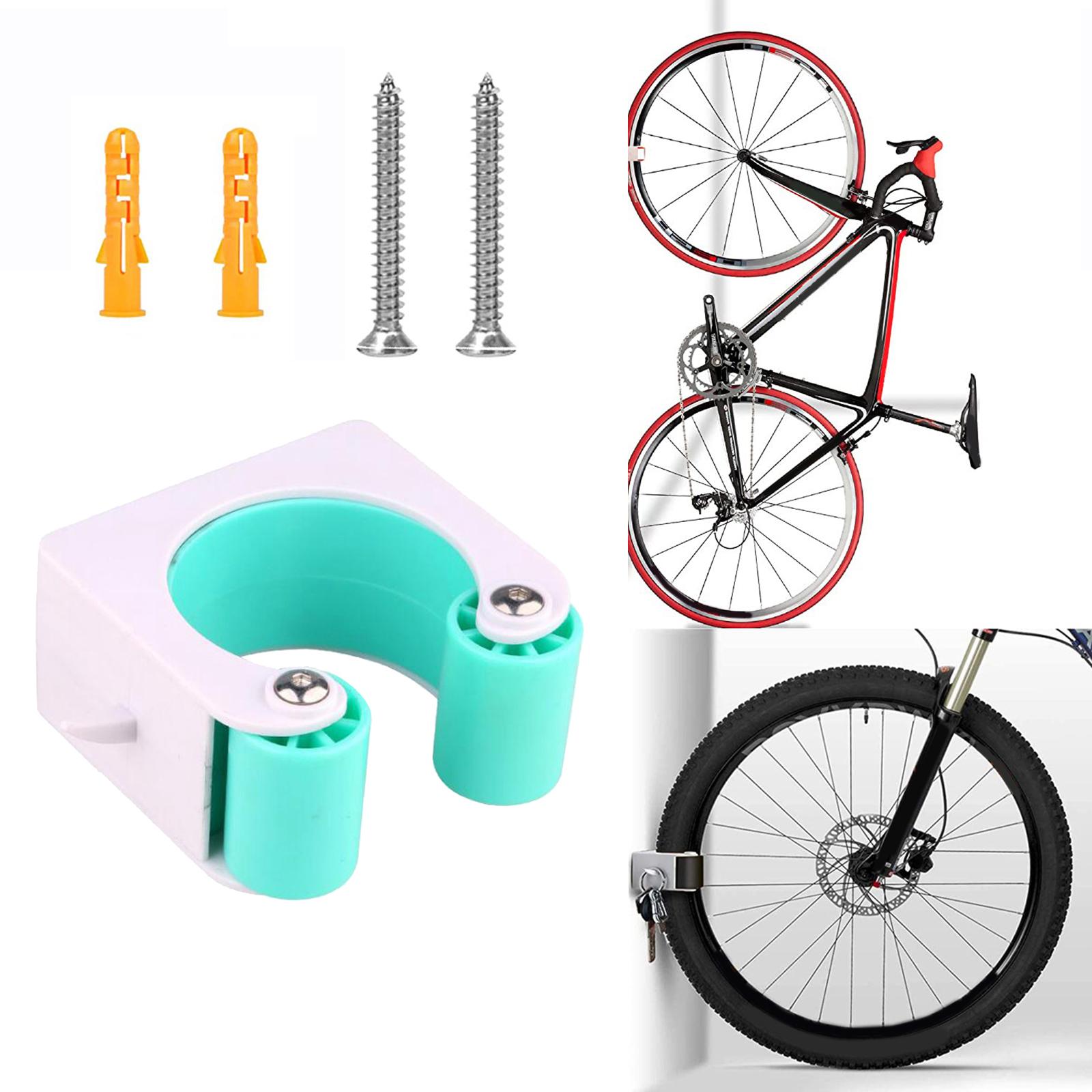 Bike Clip, Bicycle Parking Buckle, Road/Mountain Bicycle Rack, Indoor Outdoor Stand Display Tool Kit, Wall Mount Hook, Parking Frame for Road Bikes