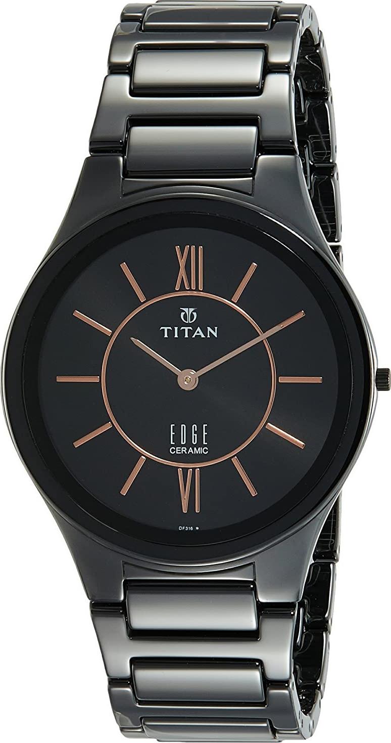 Đồng hồ đeo tay  Nam dây Ceramic Titan 1696NC01
