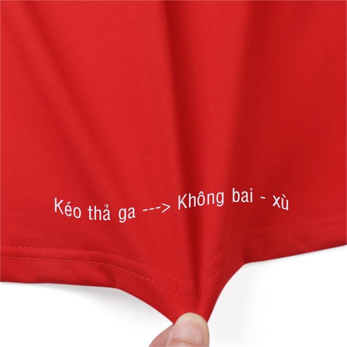Áo cờ đỏ sao vàng Việt Nam chất cotton 100% mềm mỏng co giãn 4 chiều thấm hút mồ hôi