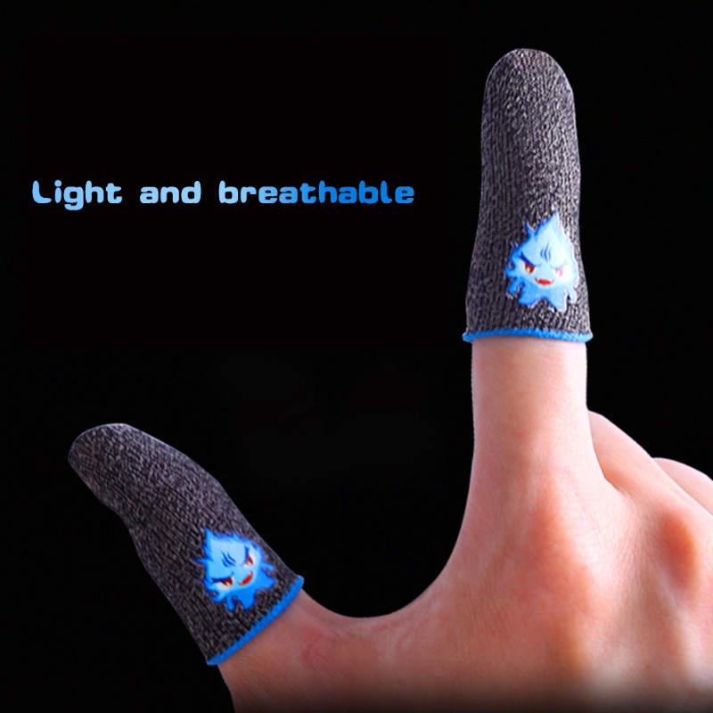 Găng tay chơi game Sợi ion Bạc Ghost Fire cảm ứng bao ngón tay chống mồ hôi, chống trượt - 1 ngón lẻ