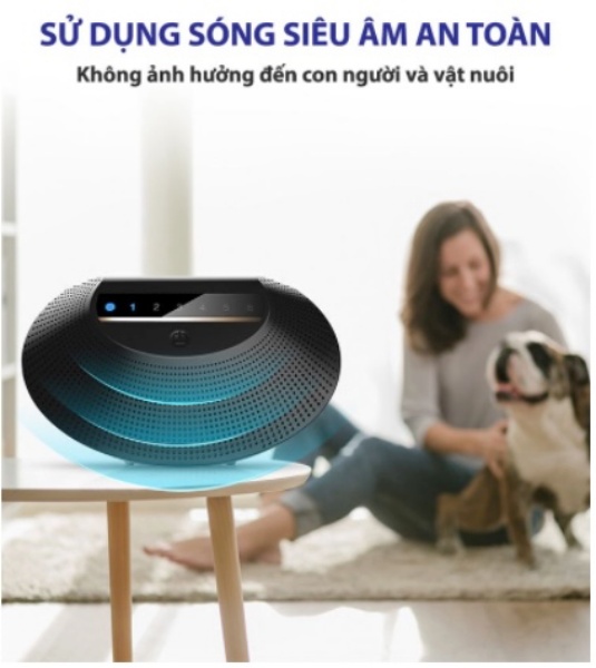 MÁY ĐUỔI CHUỘT BẰNG SÓNG SIÊU ÂM AN TOÀN CHO NGƯỜI VÀ VẬT NUÔI MULTI-WAVE &gt;100m²