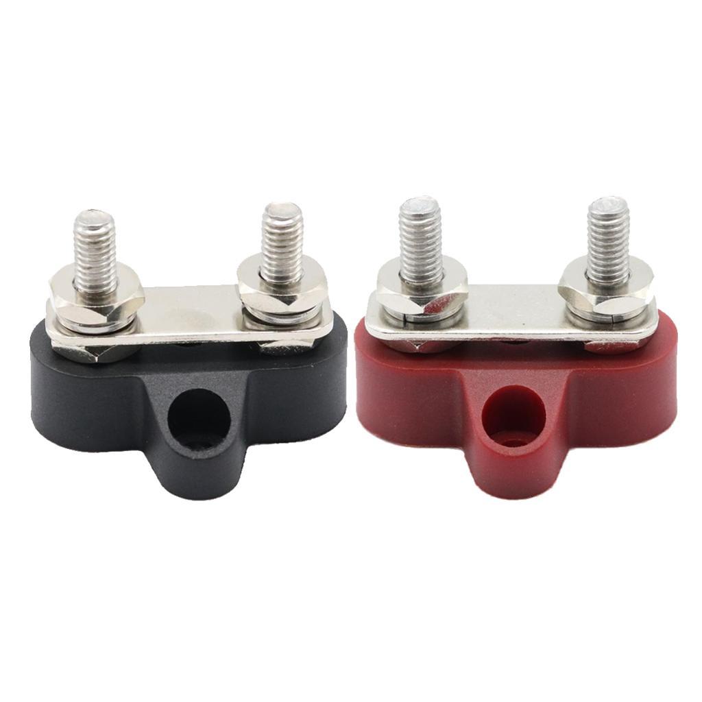 4x Bus Bar Power Terminal Block Negative M6 Positive Power Distribution Stud