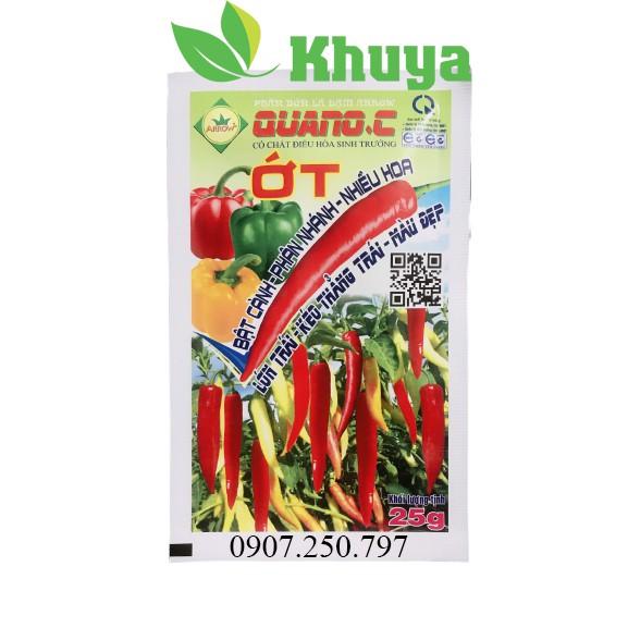 Phân bón lá Arrow Quano-C Ớt 25gr Bật cành - Phân nhánh - Nhiều hoa