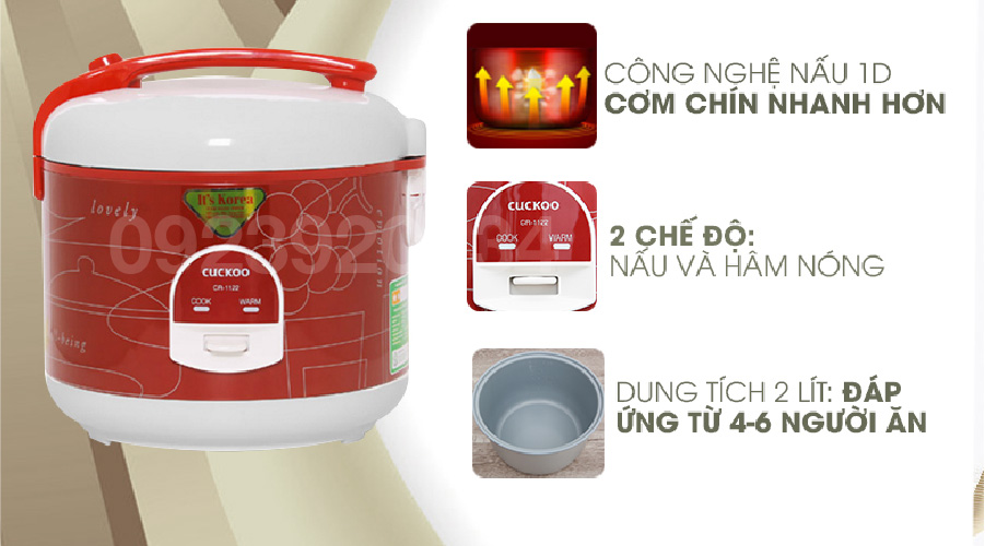 Nồi cơm điện  Cuckoo CR1122 - Hàng chính hãng