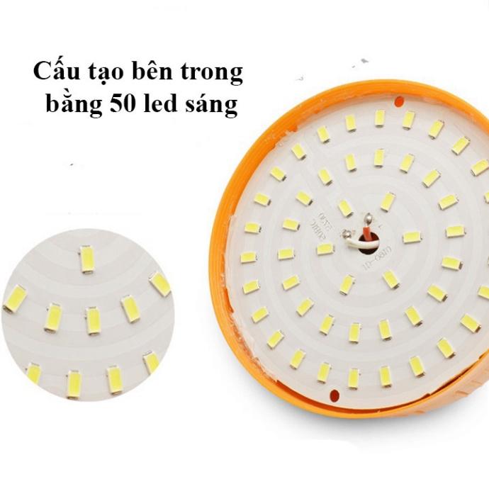 Bóng Đèn Tích Điện 60W / 80W / 100W / 120W, chống nước, 3 chế độ sáng, có móc treo kèm dây sạc - MNC Store