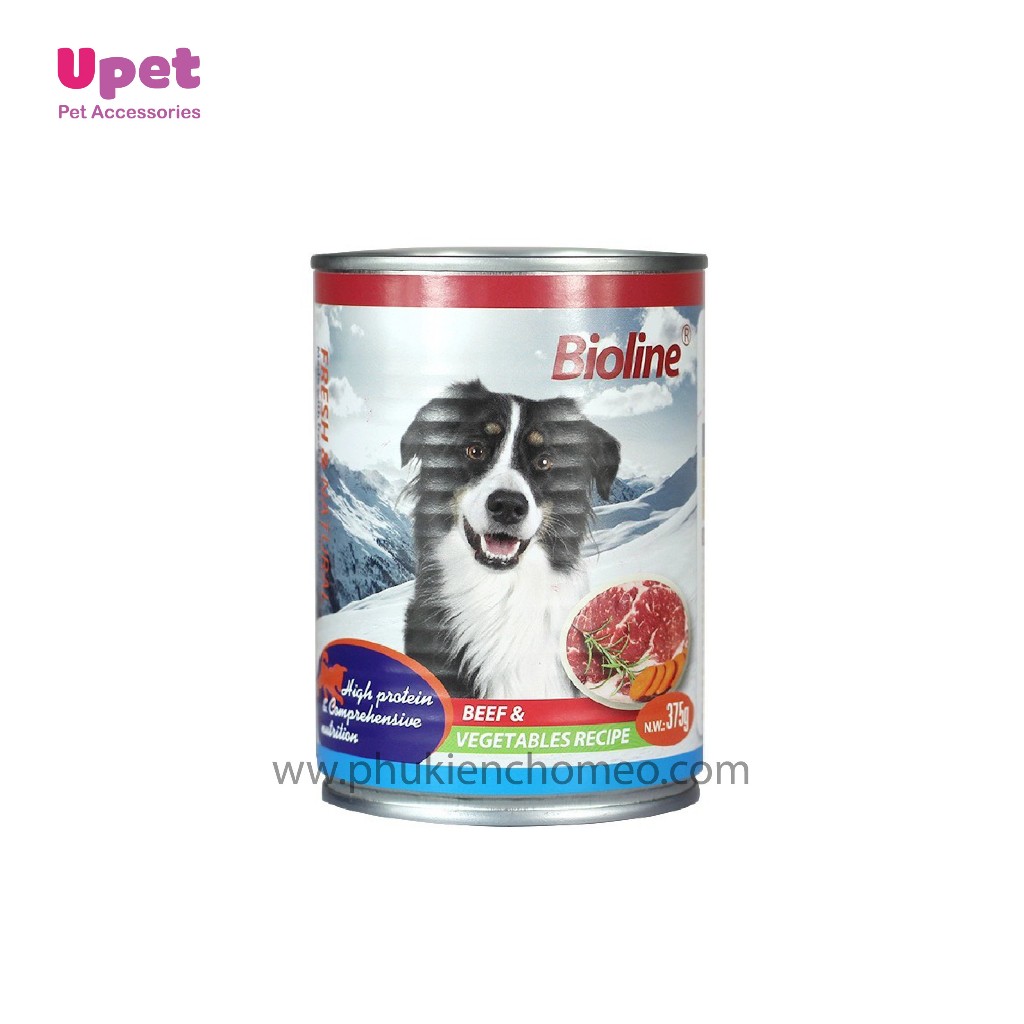Pate Bioline cho Chó nhiều vị - Giàu protein &amp; dinh dưỡng toàn diện - Chất xơ tự nhiên để dễ tiêu hóa