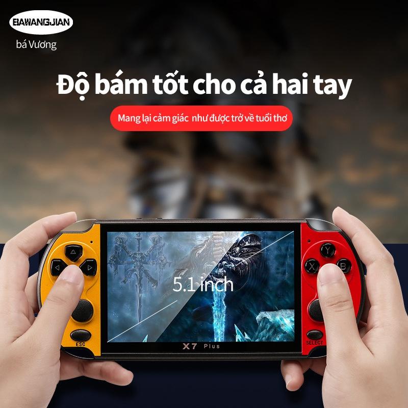 Máy chơi game X7 Plus máy chơi game màn hình lớn 5.1 inch 8G HD Giải trí Chip trò chơi chuyên nghiệp