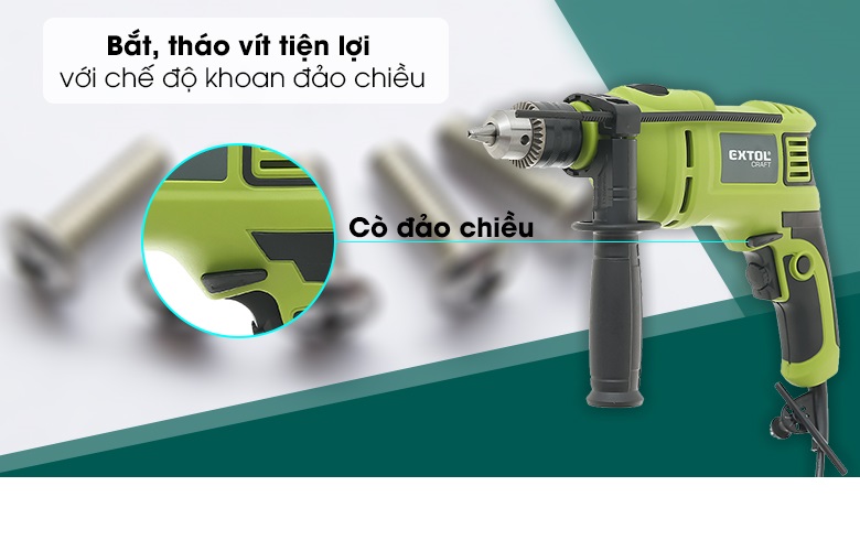 Máy khoan động lực điện 13mm Extol 401182 750W- Hàng chính hãng