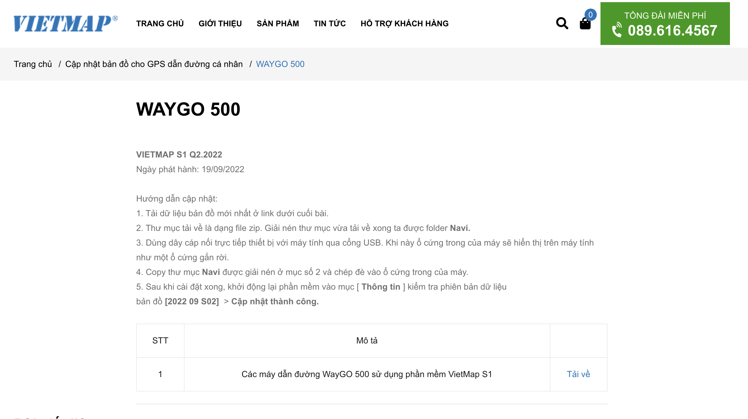 Papago Waygo 500 - Màn hình Dẫn đường Vietmap S1 - Cảnh báo tốc độ giới hạn bằng giọng nói
