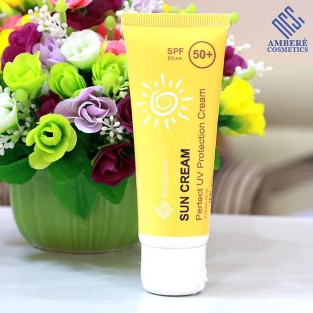 Kem chống nắng Sun Cream Ambere - chống lại được cả tia UVA và tia UVB (Chăm sóc da mặt)