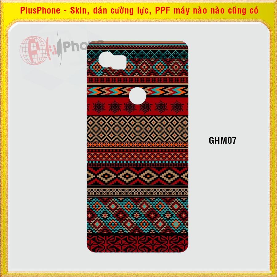 Dán Skin mặt sau cho Google Pixel, Pixel XL, Pixel 2, 2XL in phối màu