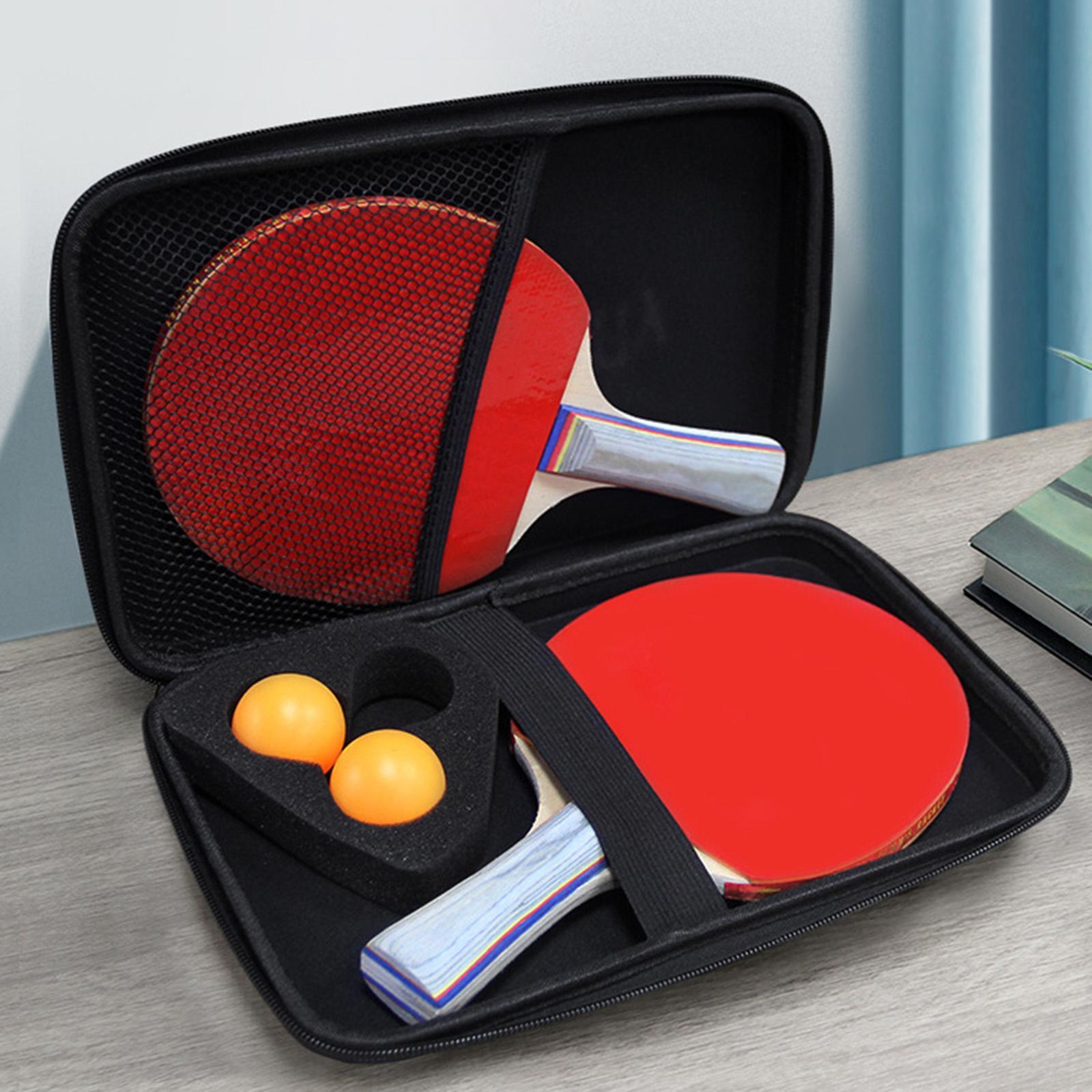 Table Tennis Paddle Case with Zipper Table Tennis Bag Portable Pong Paddle Bag for Outdoor