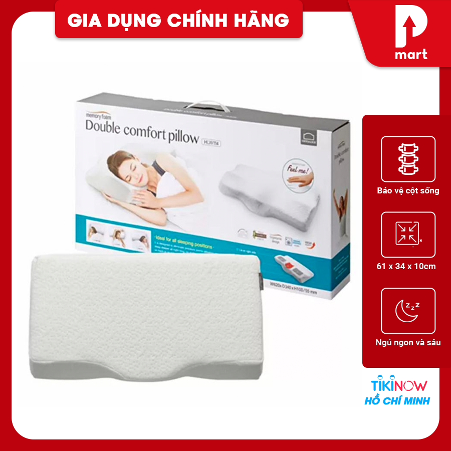 Gối Memory Foam 50D Lock & Lock HLW114 (61 x 34 x 10 cm)